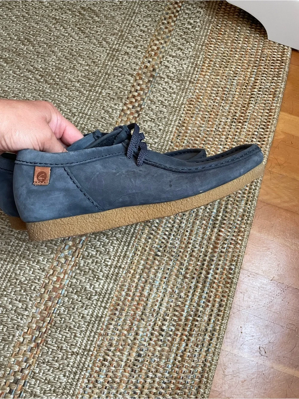 Clarks Men’s Dark Gray Suede Chukka Boots
